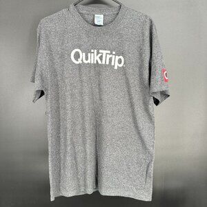 QT Quiktrip T Shirt Gray Unisex Medium Employee Shirt